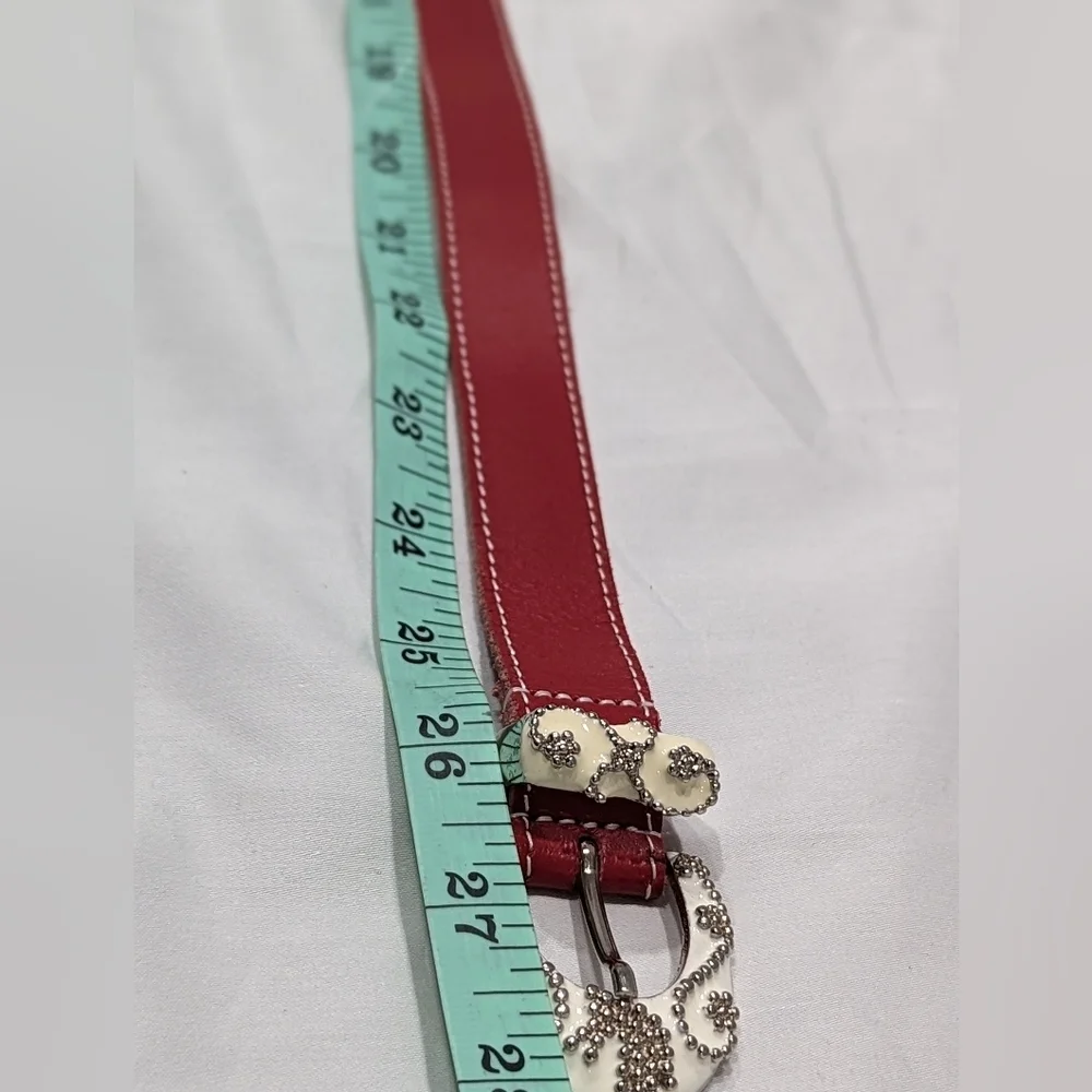 Blumarine Baby Made In Italy Size 24 Genuine Leather Belt - Picture 8 of 9